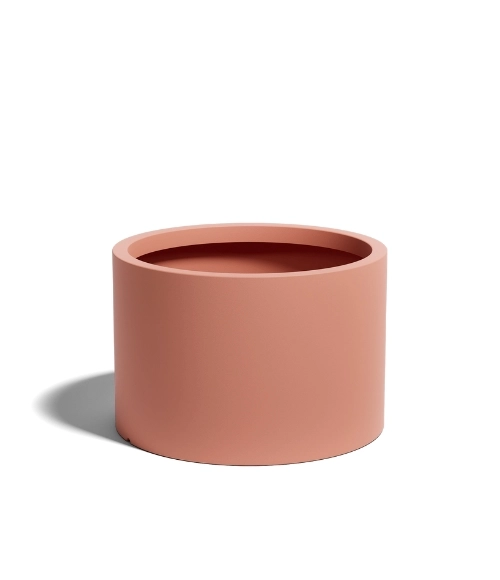 Brzoskwiniowa okrągła donica Cavo